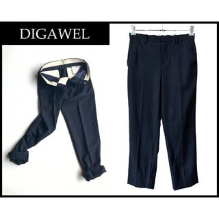 DIGAWEL - ディガウェル 19ss スリム センタープレス ウール スラックス パンツ M