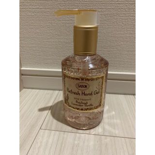 サボン(SABON)の【新年値下げ】おまけつき　SABON ハンドジェル　パチュリラベンダー200ml(アルコールグッズ)