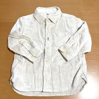 ムジルシリョウヒン(MUJI (無印良品))のベビー　襟付きシャツ　90(Tシャツ/カットソー)