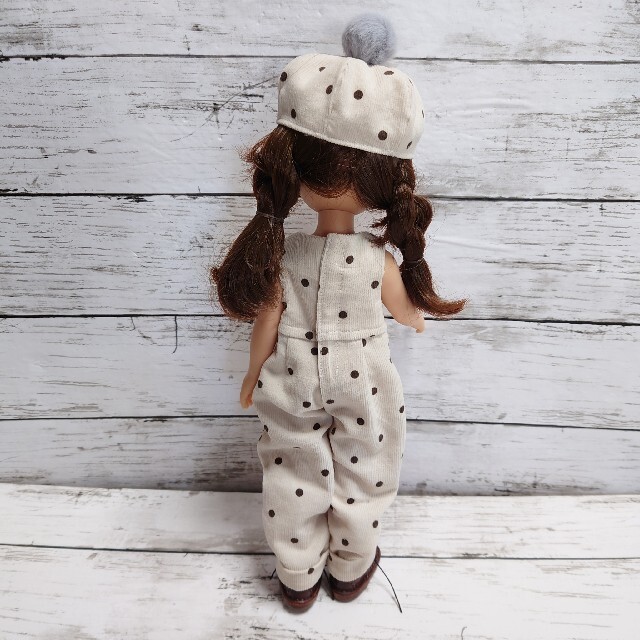 パオラドール パオラレイナ ロンパースセット チャコールグレー ハンドメイドのぬいぐるみ/人形(人形)の商品写真