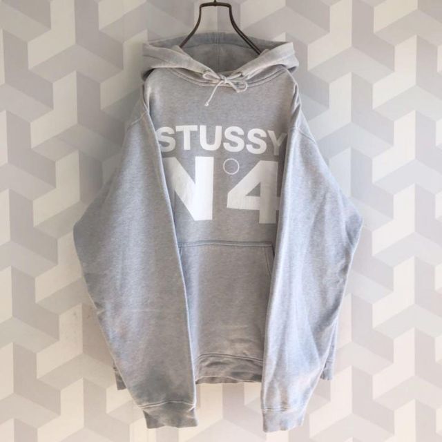 【Old Stussy】L相当 肉厚 スウェットパーカー オールドステューシー 1