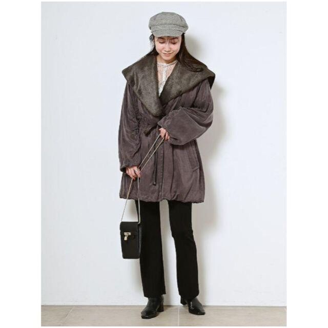 新品 SNIDEL キュプラ レディモッズコート ダークブラウン bpbd