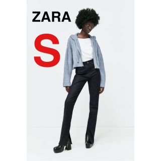 ザラ(ZARA)のZARA ニット　ジップアップスウェットシャツ(ニット/セーター)