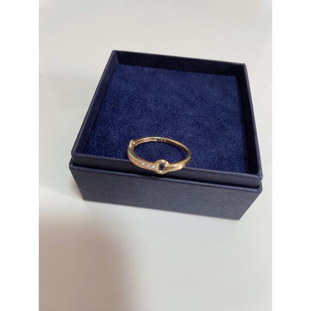 18金 イエローゴールド 指輪 チェーンモチーフ 鎖 レディースのアクセサリー(リング(指輪))の商品写真