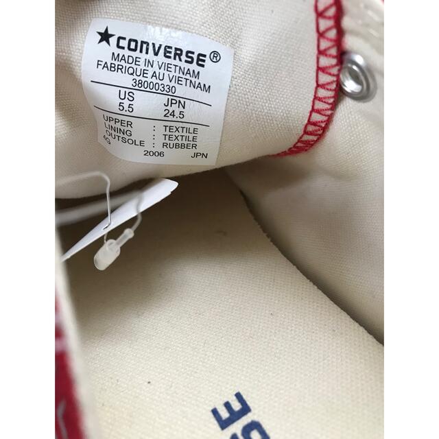 CONVERSE(コンバース)のレア　シルバーロゴ　赤コンバーススニーカー レディースの靴/シューズ(スニーカー)の商品写真