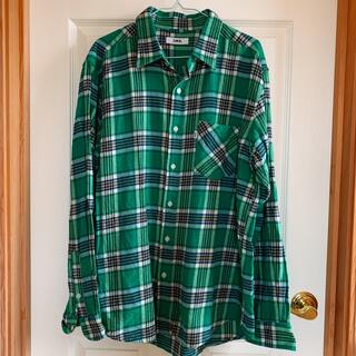 エドウィン(EDWIN)の【エドウィン】EDWINシャツ チェック　ET2119 メンズ (緑XL)古着(シャツ)