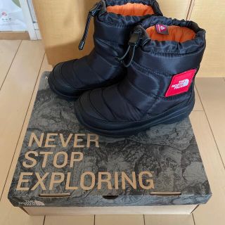 ザノースフェイス(THE NORTH FACE)の【新品】　ノースフェイス　21cm 黒　定価9900円(ブーツ)