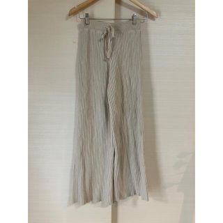 ザラ(ZARA)の新品同様美品　リブニットパンツ(カジュアルパンツ)