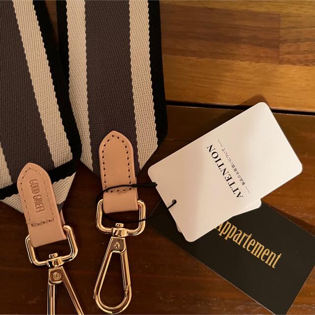 L'Appartement DEUXIEME CLASSE(アパルトモンドゥーズィエムクラス)の未使用【GOOD GRIEF!/グッドグリーフ】Border Belt(6cm) レディースのファッション小物(ベルト)の商品写真