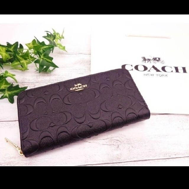 COACH(コーチ)の新品  COACH 長財布  黒 レディース メンズ レディースのファッション小物(財布)の商品写真