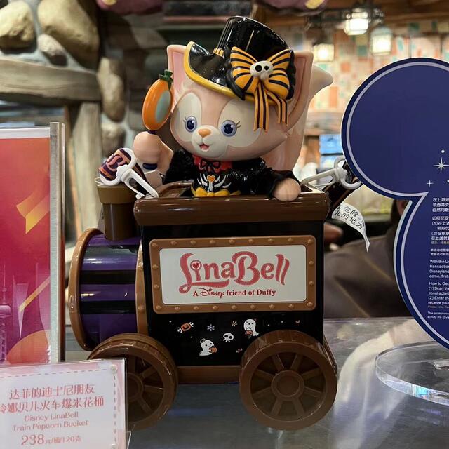 上海ディズニー　リーナベルちゃん　汽車型　ポップコーンバケツバケット正規品ディズニーシー