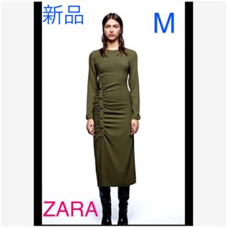 ザラ(ZARA)のZARA 新品　 ドレープワンピース(ロングワンピース/マキシワンピース)