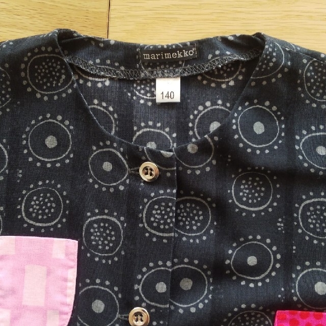 marimekko(マリメッコ)のmarimekko 前あきワンピース キッズ/ベビー/マタニティのキッズ服女の子用(90cm~)(ワンピース)の商品写真