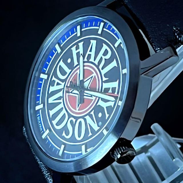 Harley Davidson - 【Harley Davidson】Bulova/メンズ腕時計/激レア