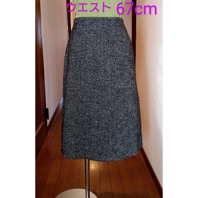 UNIQLO(ユニクロ)のお値下げ！新品・未使用の暖かなウールブレンドのナローミディスカート w67cm レディースのスカート(ひざ丈スカート)の商品写真