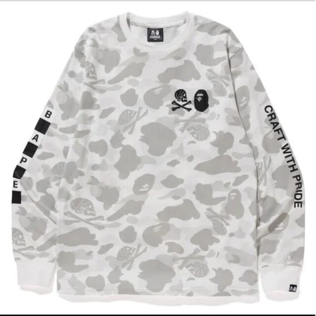 NEIGHBORHOOD × APE NHBP CAMO TEE LS