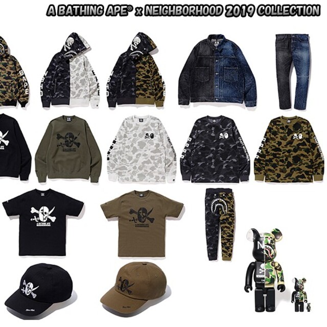 NEIGHBORHOOD × APE NHBP CAMO TEE LS 【サイズ交換OK】 7193円