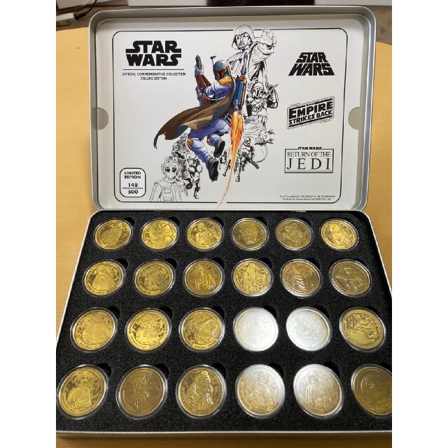 ディズニー　スターウォーズ希少限定金貨セット　世界500セット限定