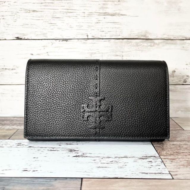 Tory Burch(トリーバーチ)の【新品】トリーバーチMCGRAW WALLET CROSSBODY 黒 レディースのバッグ(ショルダーバッグ)の商品写真