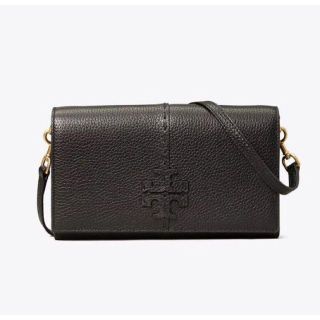 トリーバーチ(Tory Burch)の【新品】トリーバーチMCGRAW WALLET CROSSBODY 黒(ショルダーバッグ)