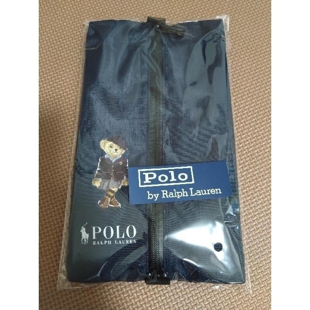 POLO RALPH LAUREN(ポロラルフローレン)の【新品未使用・おまけ付き】ポロ　ラルフローレン　オリジナルトラベルポーチ・シール レディースのファッション小物(ポーチ)の商品写真