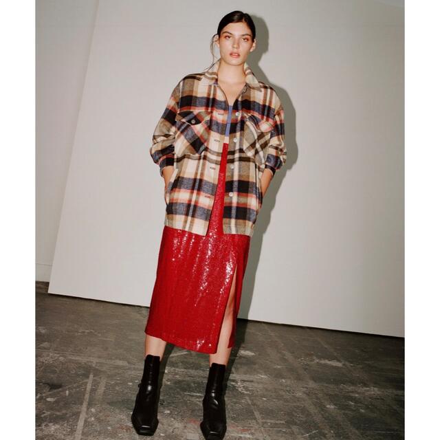 ZARA(ザラ)のZara チェックオーバーシャツ　アウター メンズのトップス(シャツ)の商品写真