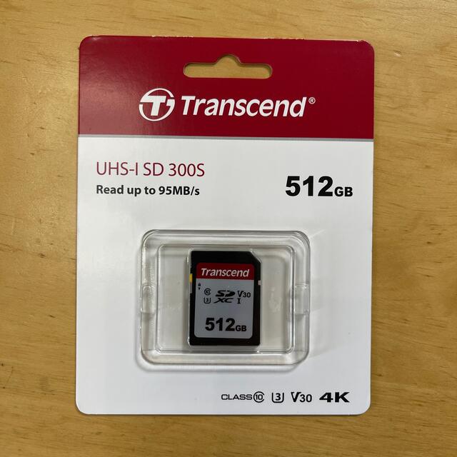 Transcend(トランセンド)の512GB SDカード UHS-I SD 300S スマホ/家電/カメラのスマホアクセサリー(その他)の商品写真