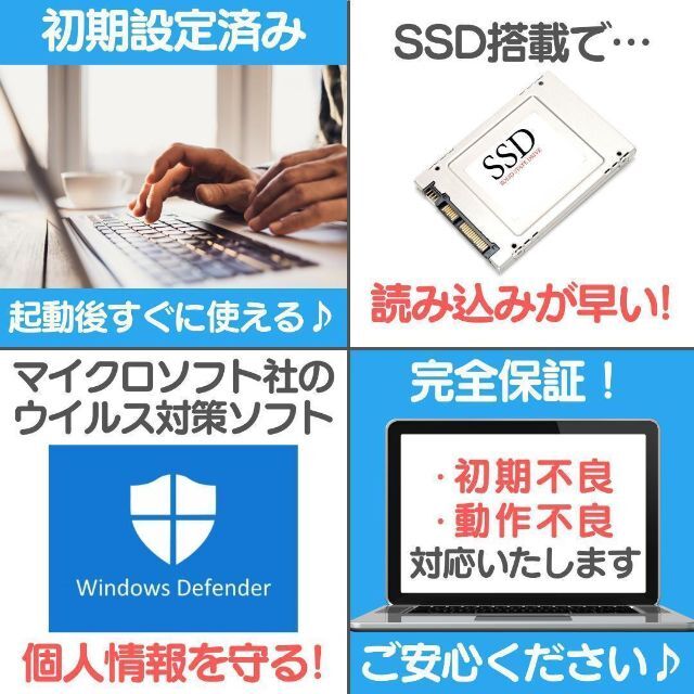 薄型NECノートパソコン SSD搭載❗訳あり