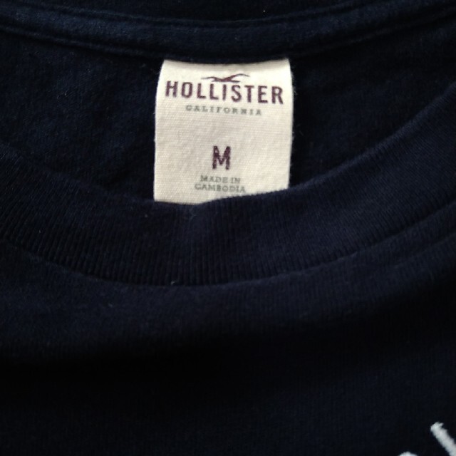 Hollister(ホリスター)のHollister ホリスター 長袖Tシャツ ネイビー 紺色 女性の方にも メンズのトップス(Tシャツ/カットソー(七分/長袖))の商品写真