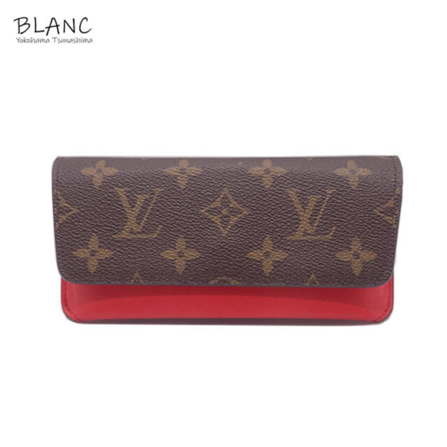 LOUIS VUITTON(ルイヴィトン)のルイ ヴィトン エテュイ リュネット ウディ モノグラム レッド GI0372 レディースのファッション小物(その他)の商品写真