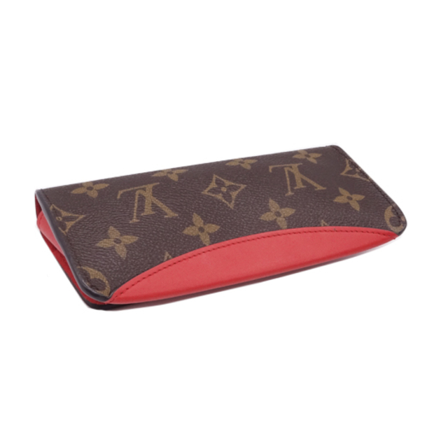 LOUIS VUITTON(ルイヴィトン)のルイ ヴィトン エテュイ リュネット ウディ モノグラム レッド GI0372 レディースのファッション小物(その他)の商品写真