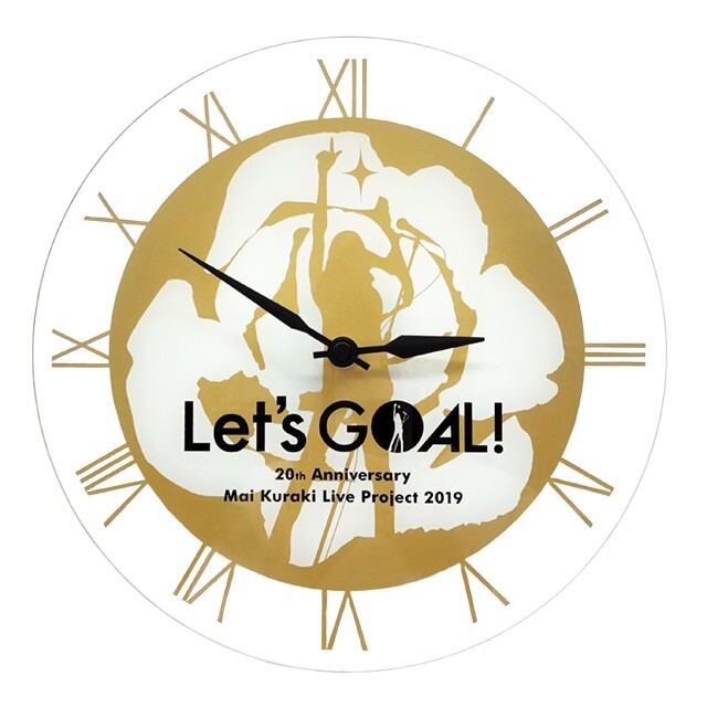 倉木麻衣Let's GOAL! 薔薇色の人生グラスクロック白×金20周年限定時計 エンタメ/ホビーのタレントグッズ(ミュージシャン)の商品写真