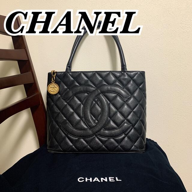 CHANEL 復刻トート キャビアスキン ブラック - トートバッグ