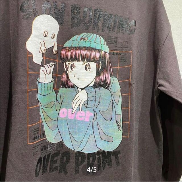 over print SLOWBURNING LS Tee*with karin