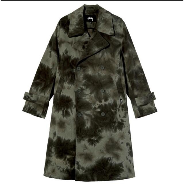 STUSSY DYED TRENCH COAT