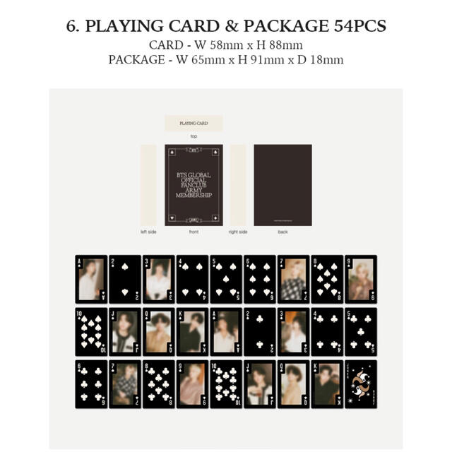 防弾少年団(BTS)(ボウダンショウネンダン)のBTS army kit 9期　RM　PLAYING CARD ナムジュン エンタメ/ホビーのタレントグッズ(アイドルグッズ)の商品写真