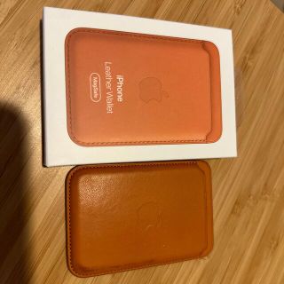 アップル(Apple)のApple Magsafe Leather Wallet ゴールデンブラウン(その他)