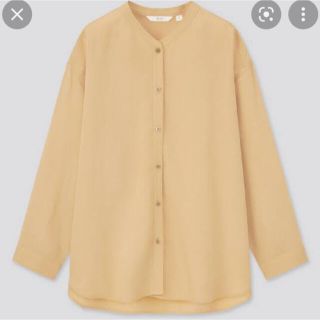 ユニクロ(UNIQLO)のリネンブレンドバンドカラーシャツ(7分袖)(シャツ/ブラウス(長袖/七分))