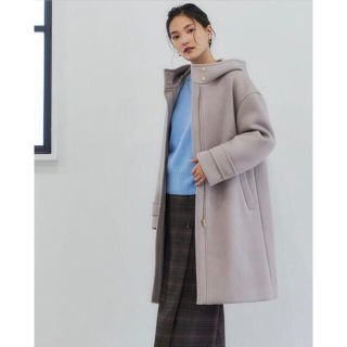 ユナイテッドアローズグリーンレーベルリラクシング(UNITED ARROWS green label relaxing)の新品未使用【本田翼さん着用】EX FINE W Aライン フード コート(その他)