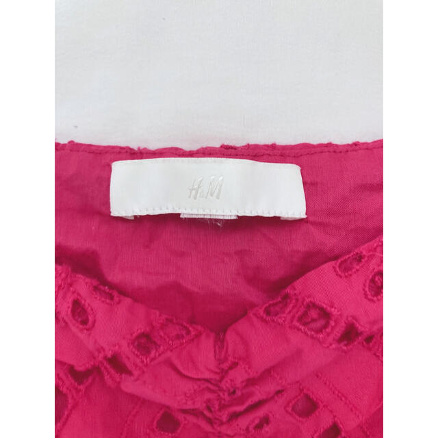 パワーショルダーパフスリーブ レディースカットソー派手シャツ ショッキングピンク レディースのトップス(カットソー(半袖/袖なし))の商品写真