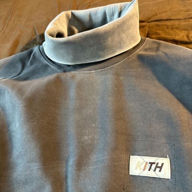 KITH CRYSTAL WASH TURTLENECK BATTLESHIP - 2