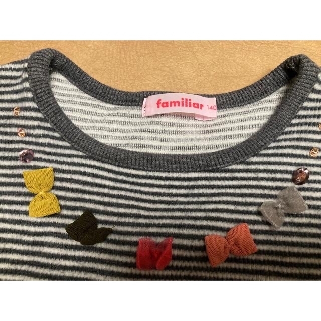 familiar(ファミリア)のfamiliar 長T 140cm キッズ/ベビー/マタニティのキッズ服女の子用(90cm~)(Tシャツ/カットソー)の商品写真