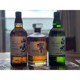 サントリーウィスキー3本セット　山崎　響　白州　700ml(ウイスキー)