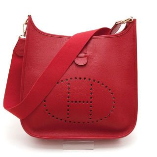 エルメス エブリン ショルダーバッグ(レディース)(レッド/赤色系)の ... ✨新品展示品✨エルメスHERMES エブリンTPM❤️ショルダーバッグ♪レッド系❤️