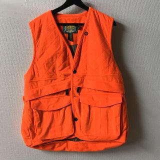 vintage calelas fishing VEST orange k(ベスト)