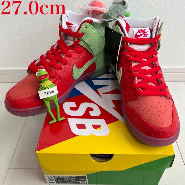 NIKE SB DUNK HIGH PRO QS ストロベリーコフ 27.0cm