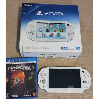 プレイステーションヴィータ(PlayStation Vita)のPSVITA PCH-2000本体とマインクラフト(携帯用ゲーム機本体)