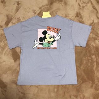 ディズニー(Disney)の新品 Disney ミッキー 半袖 Tシャツ 紫 パープル レディース M(Tシャツ(半袖/袖なし))