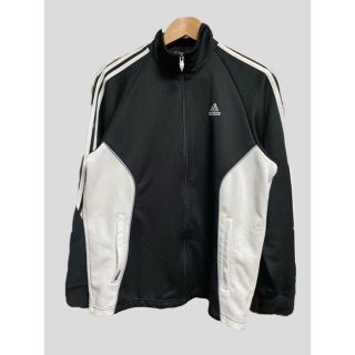 アディダス(adidas)のadidas ジャージ ZIP トップス パーカー黒×白(パーカー)