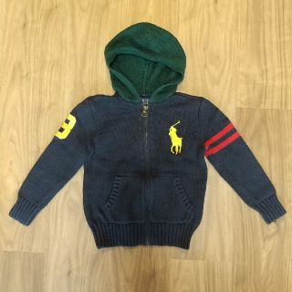 ラルフローレン(Ralph Lauren)のラルフローレン フード付き前開きニット(110cm)(ニット)